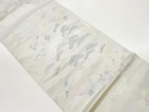 松に秋草模様織り出し袋帯